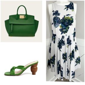 FREE PEOPLE BLUE FLORAL PRINT DRESS  WITH POCKETS 
SIZE 8